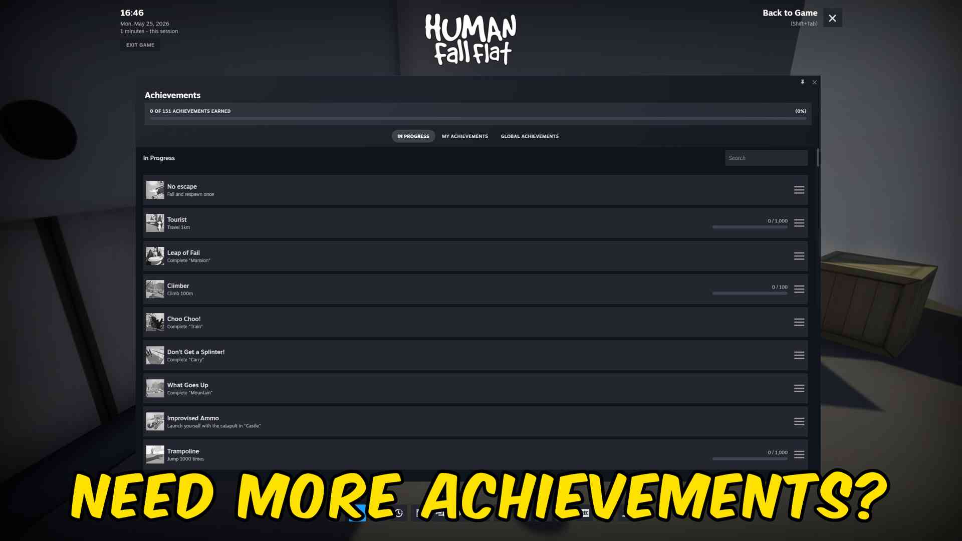 Human Fall Flat — Achievement Unlocker